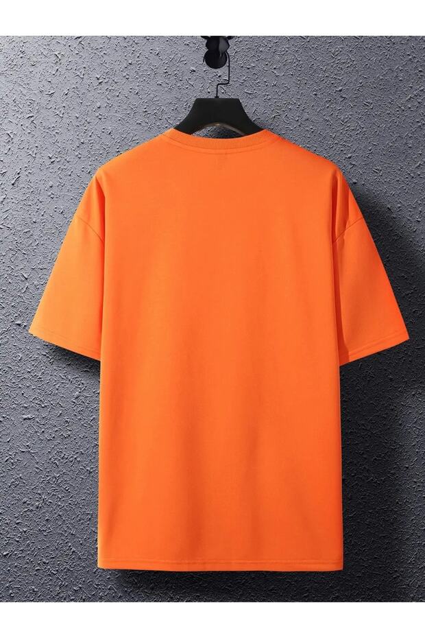 Baskılı Turuncu Tişort - 2