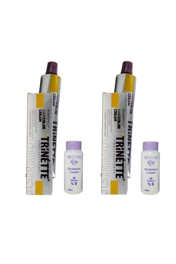 12 Ekstra Açık Sarı 60ml & Broches 30 Volume %9 Oksidan 2'li Set - 1