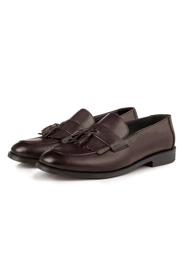 Tassel Genuine Leather Men's Classic Shoes, Loafer Classic Shoes, Moccasin Shoes