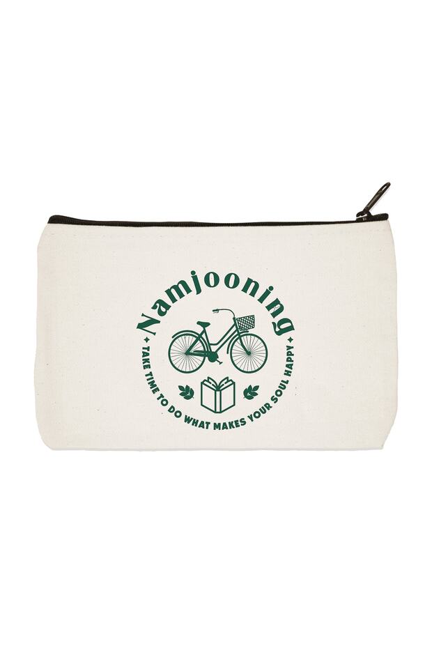Clutch Bts Namjooning Printed Cloth Makeup Bag, Pen Holder, Handbag