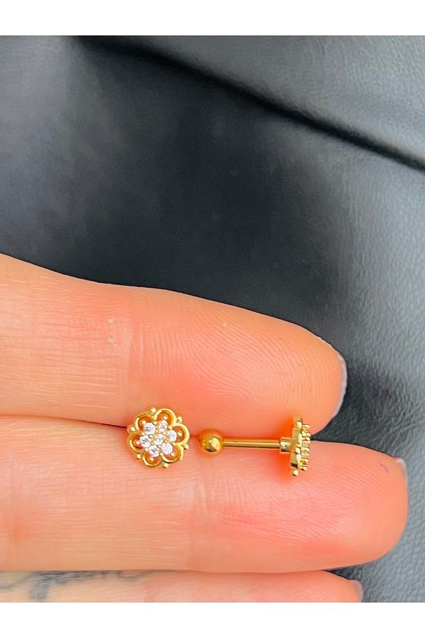 Çelik Kıkırdak Helix Tragus Piercing(1adet) - 2