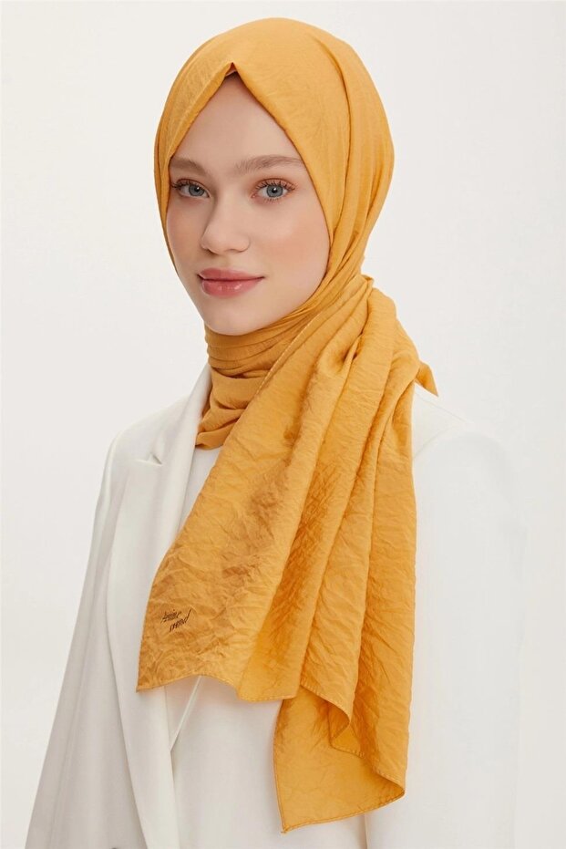Cotton Anti-Sweat Fabric Jazz (CAZ) Shawl Mustard