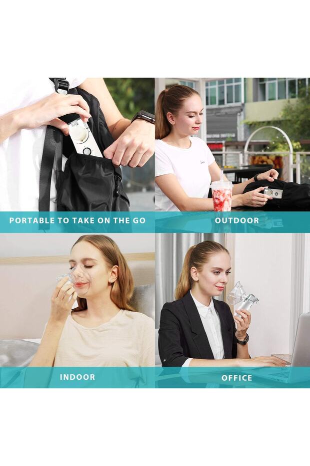Taşınabilir Mesh Nebulizatör Şarjlı Sessiz - 8