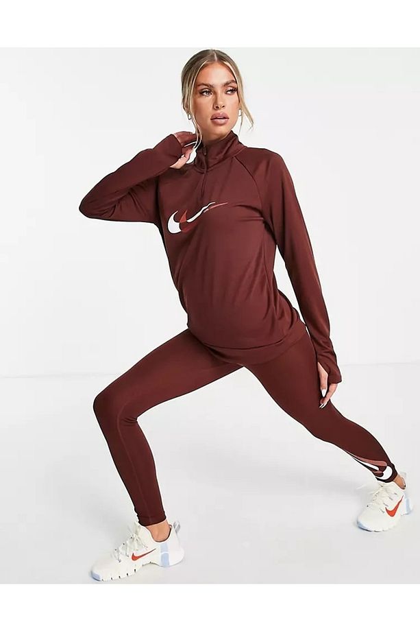Dri-fit Swoosh Run 1/4-zip Running Midlayer Long-sleeve Kadın Sweatshirt - 4