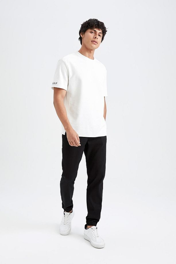 Bağcıklı Jogger Gabardin Pantolon - 4