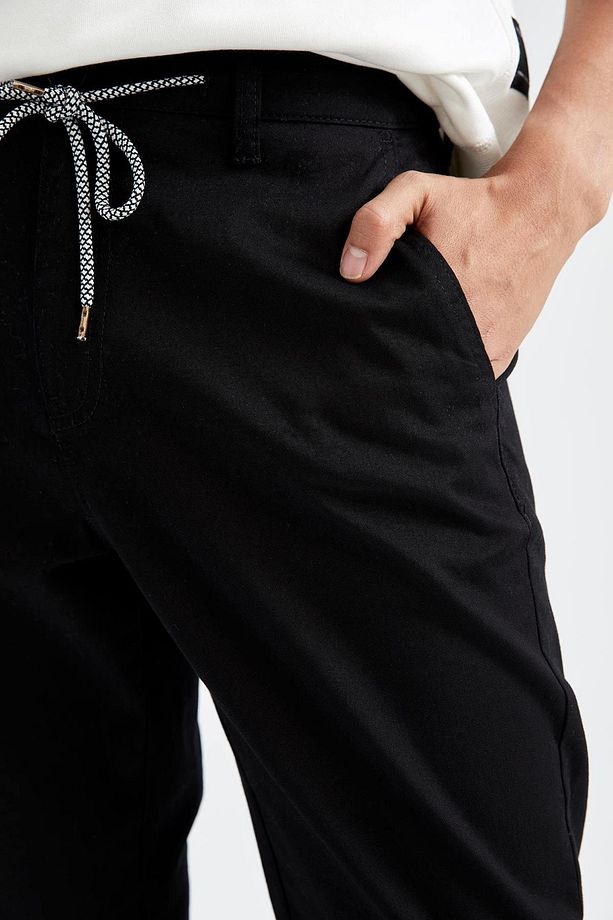 Bağcıklı Jogger Gabardin Pantolon - 8