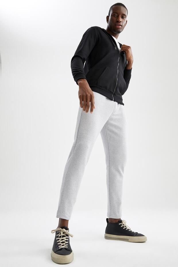 Carrot Fit Recycled Sweatpants with Lace Detail
