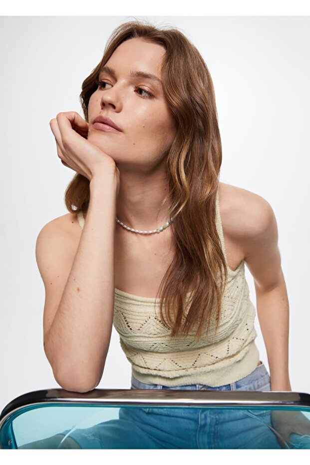 Triko Cropped Bluz - 5