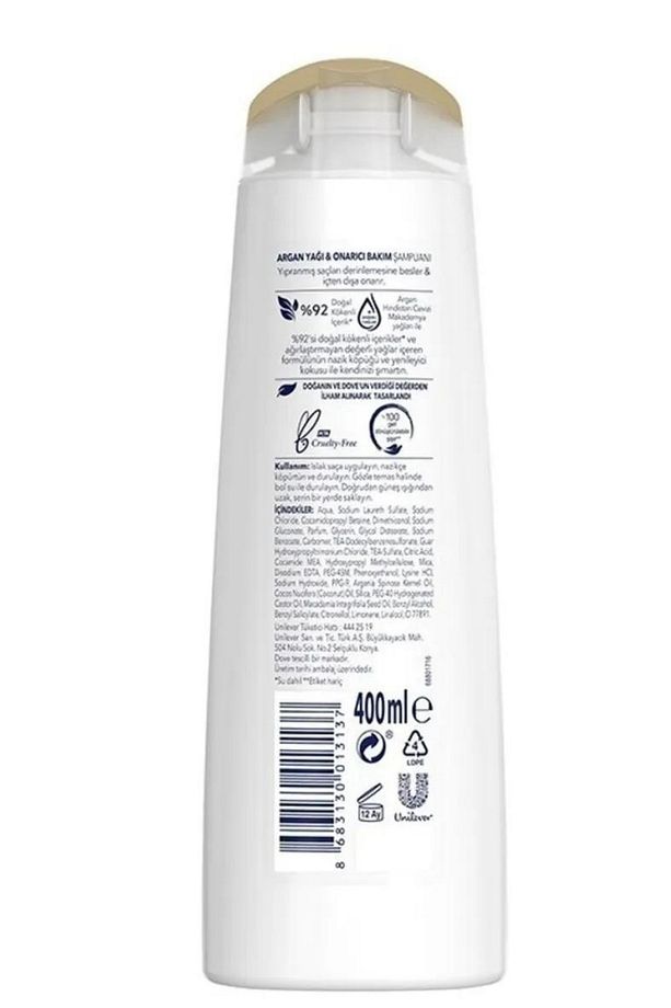 Argan Yağı Onarıcı Bakım Saç Bakım Şampuanı 400 Ml 5 Adet - 3