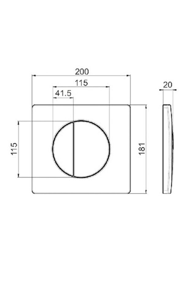 Gömme Rezervuar Kapağı & Media Mat Krom Kumanda Paneli - 3