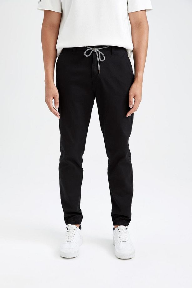 Bağcıklı Jogger Gabardin Pantolon - 7