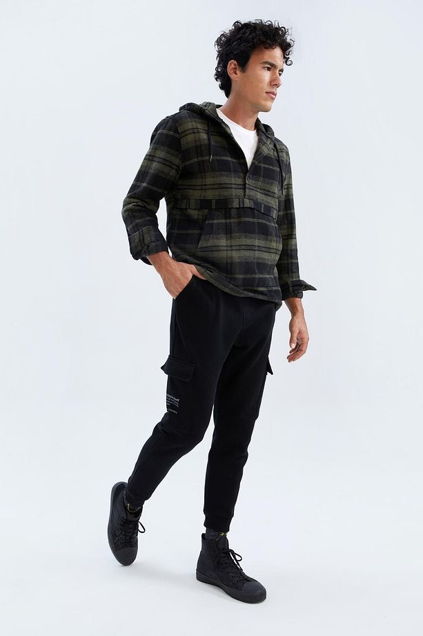 Regular Fit Kargo Cepli Esnek Paça Eşofman Altı - 2