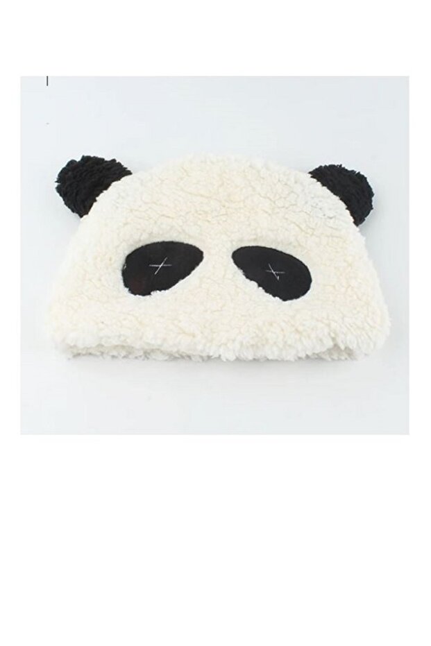 Panda Polar Peluş Bere Kışlık - 3
