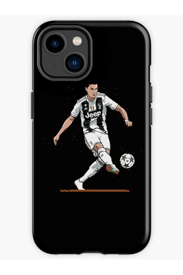 حافظة هاتف بنمط كريستيانو رونالدو متوافقة مع هاتف آيفون 13 - 1