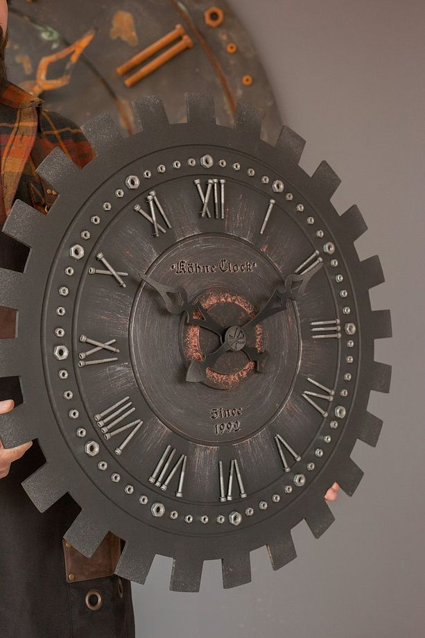 Kohne Clock Somblack 60x60cm Duvar Saati ''yeni Renk'' - 1