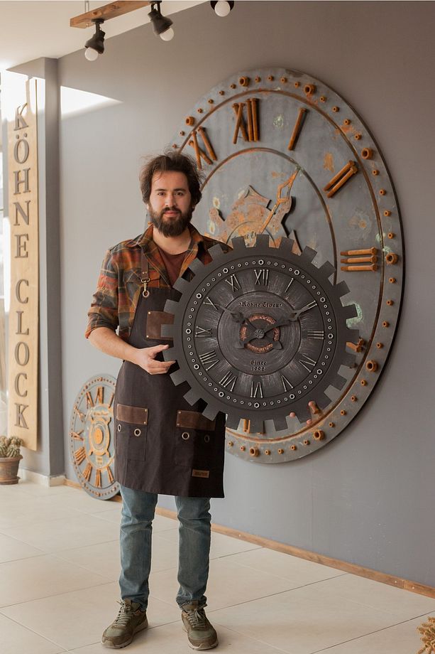 Kohne Clock Somblack 60x60cm Duvar Saati ''yeni Renk'' - 2