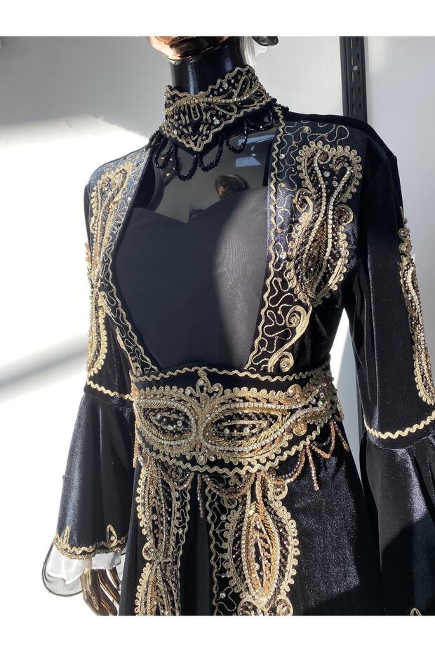 Kına Elbisesi Bindallı Kaftan - 2