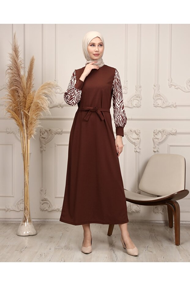 Rochie Hijab lungă cu model zebră - 2