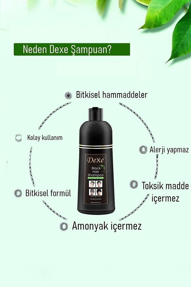 Saç Siyahlaştırıcı Şampuan 400 Ml Büyük Boy - 4