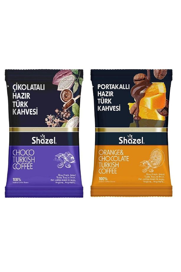 Portakallı Ve Çikolatalı Hazır Türk Kahvesi 100g 2 Adet - 1