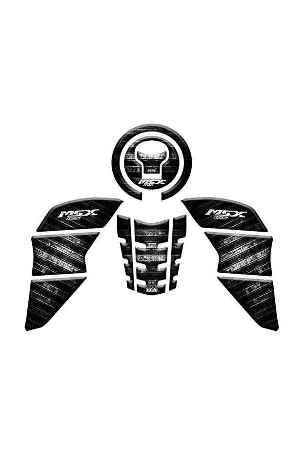 Honda Msx 2014 - 2022 Compatible Tank Pad Set 003