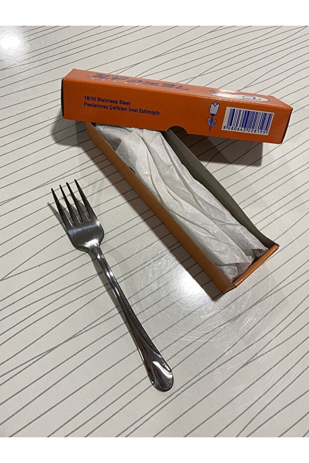 Lale 12’li Paslanmaz Çelik Tatlı Çatalı - 1