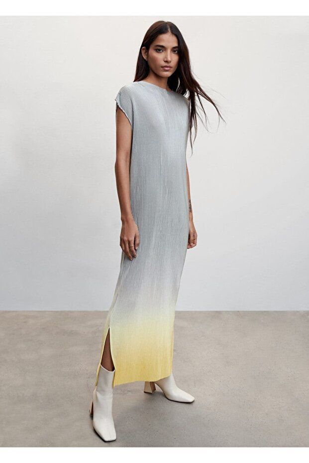 Pilili Saten Elbise - 6