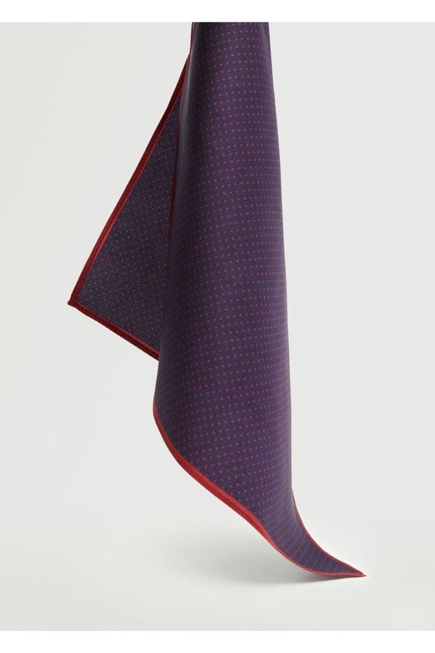 Puantiyeli Ipek Cep Mendili - 1