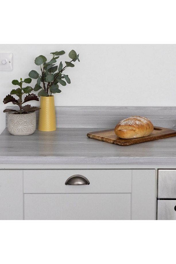 Mat Gri Ahşap Desenli Yapışkanlı Folyo 45cm X 1mt - 5