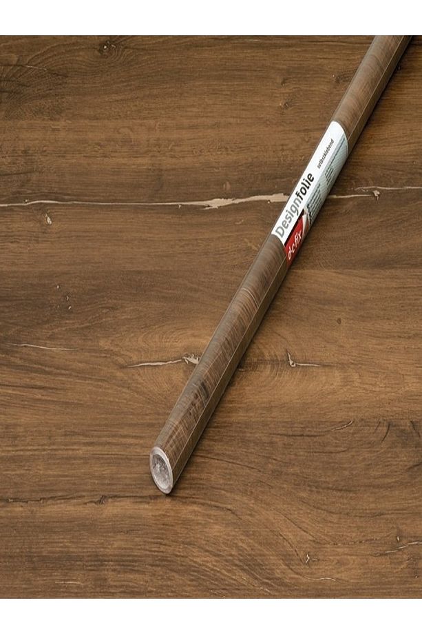 Yapışkanlı Folyo Koyu Artizan Meşe Ahşap Desenli Folyo 67,5cm X 1mt ( 8343 ) - 5