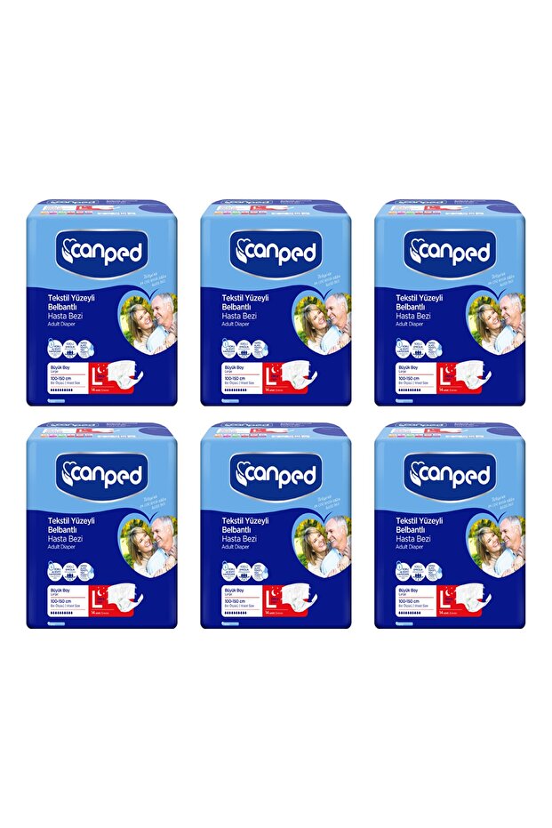 Waistbanded Night Large (large/night) Patient Diapers 14 Pieces 6 Packs