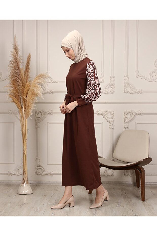 Rochie Hijab lungă cu model zebră - 3
