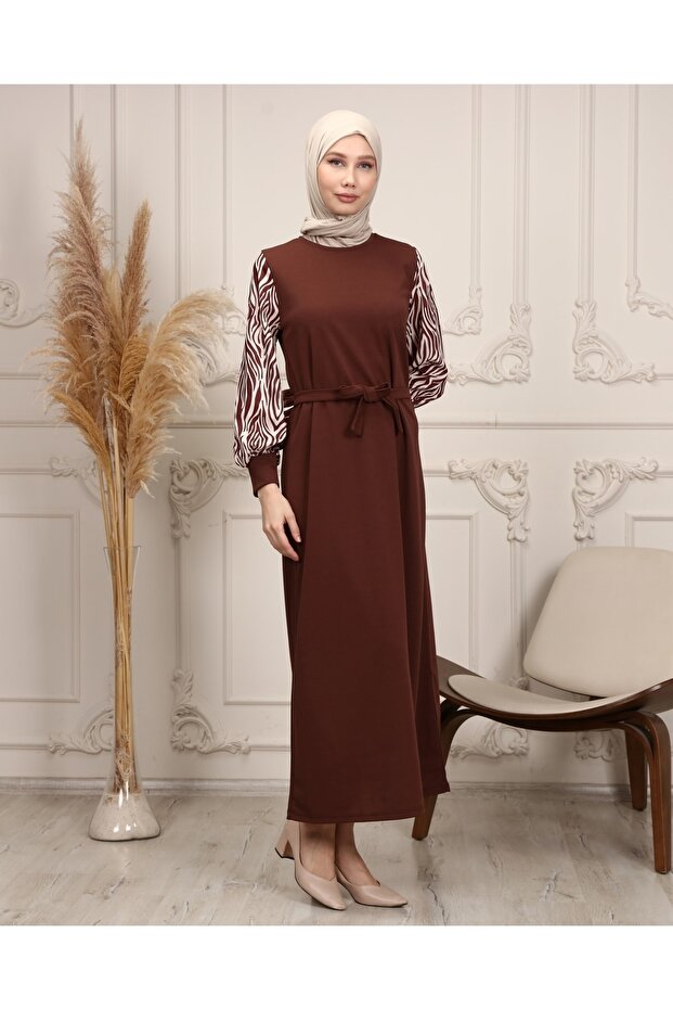 Rochie Hijab lungă cu model zebră - 4