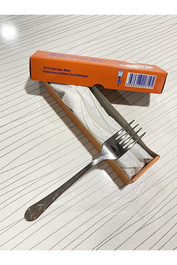 Lale 12’li Paslanmaz Çelik Tatlı Çatalı - 2