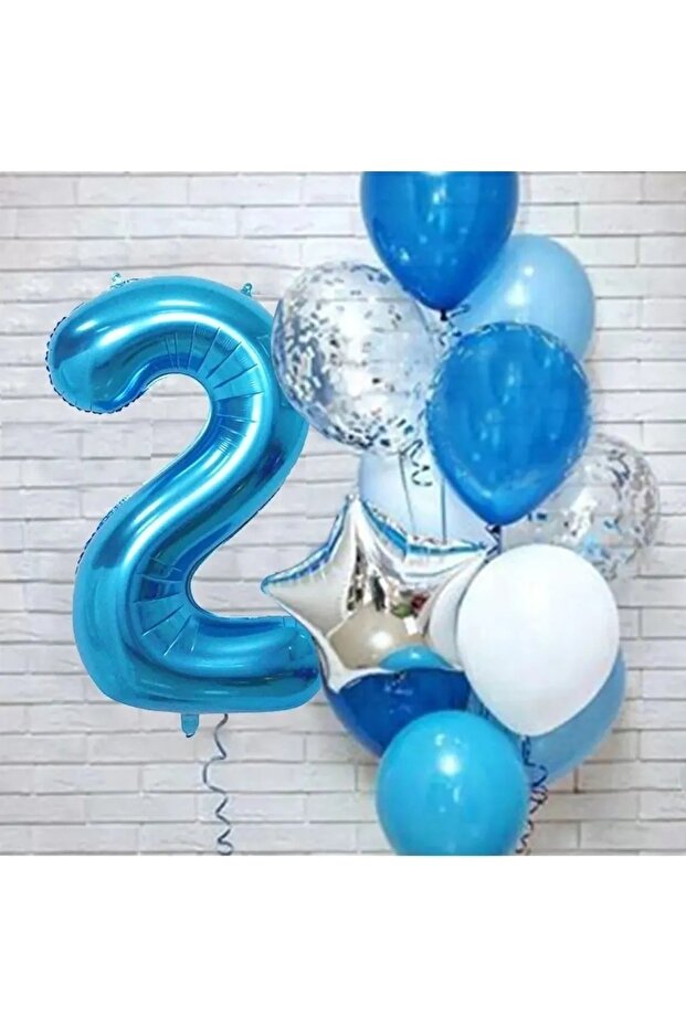 مجموعة بالونات بلو إيج -1-2-3-4-5-6-7-8-9
