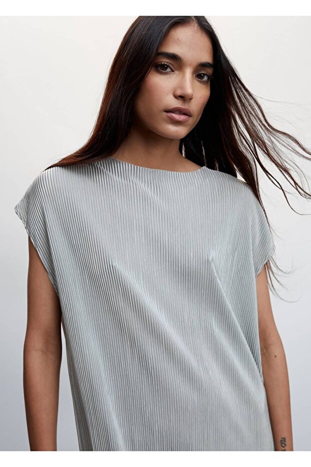 Pilili Saten Elbise - 7