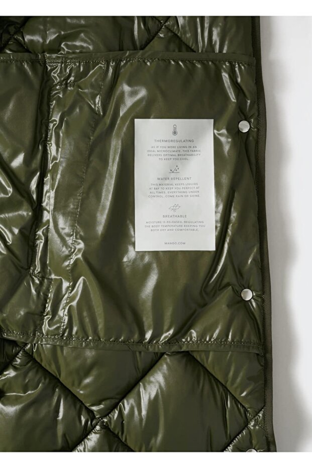 Kapüşonlu Kapitone Anorak - 8