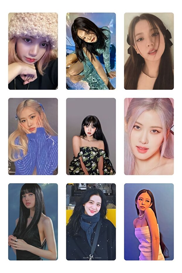 Black Pink 22 No -kpop- 9 Piece Photocard Set