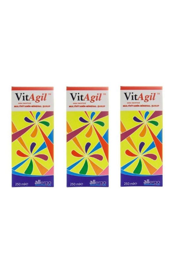Vitagil Multivitamin Mineral Şurup 250ml-3 Adet- - 1