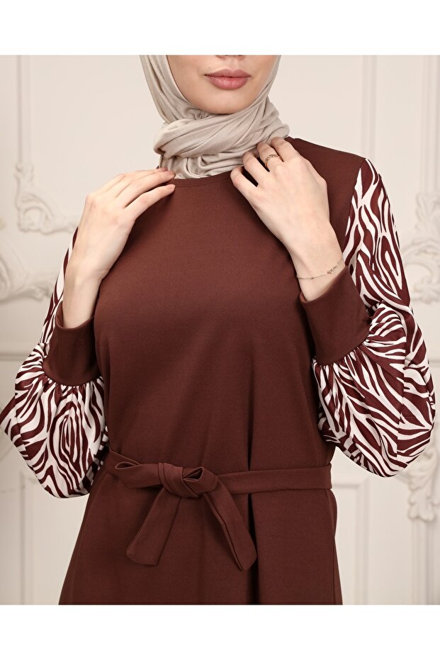Rochie Hijab lungă cu model zebră - 5