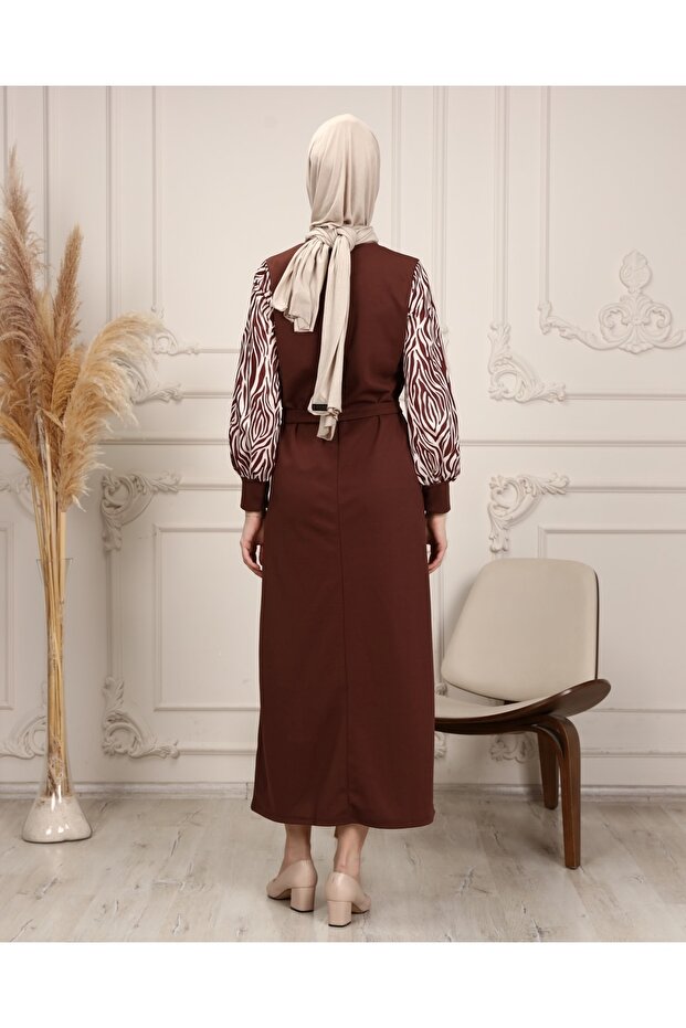 Rochie Hijab lungă cu model zebră - 6