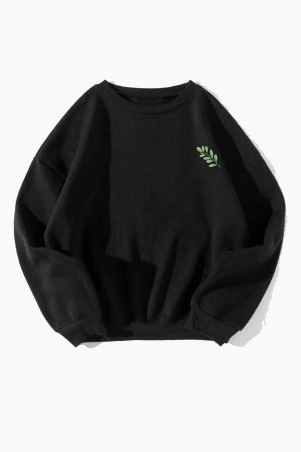 Unisex Printed Oversize Sweatshirt