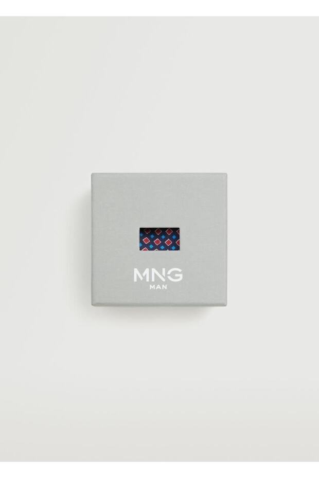 Desenli İpek Cep Mendili - 3