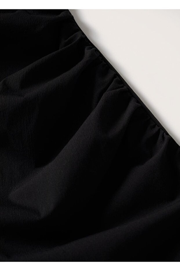 Cut-out Detaylı Volanlı Elbise - 8