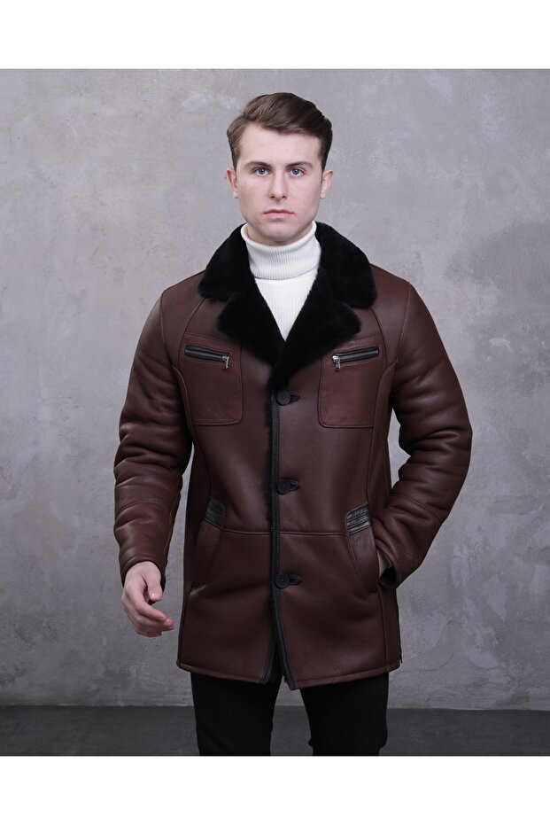Men's Genuine Fur Coat