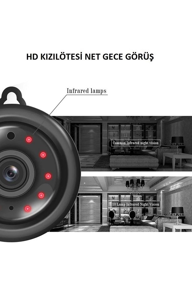 Mini Wifi Kamera Powerbank Yada Adaptörle Kullanım+32 Gb Sd Kart Şarjlı Değildir - 4