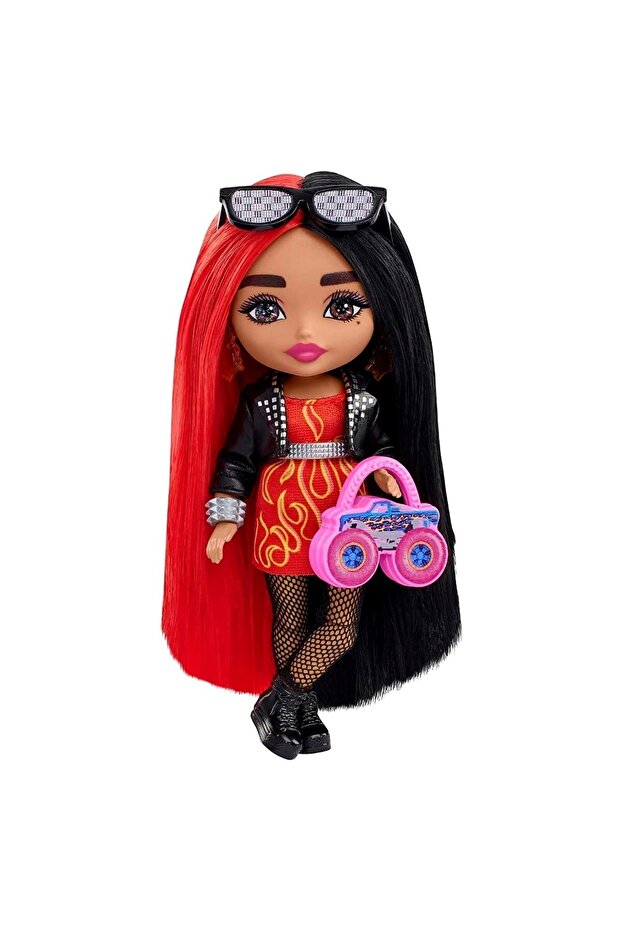 Extra Mini Bebekler Alev Baskılı Elbise - 2