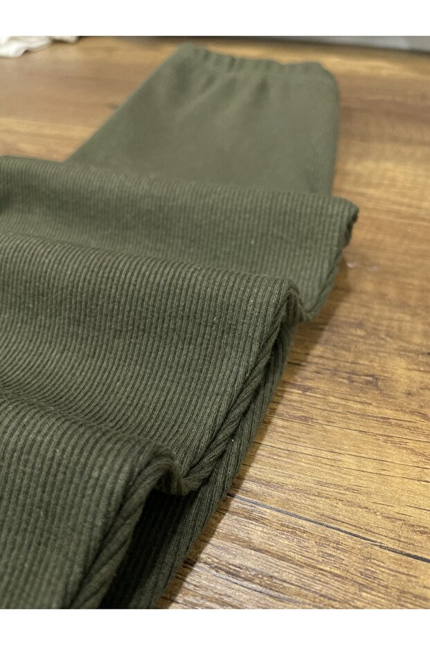 Flexible Corduroy Khaki Boys - Girls Tights