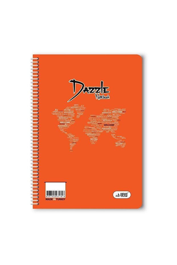 دفتر ملاحظات حلزوني ذو 72 ورقة مقاس A4 (قطعة واحدة)