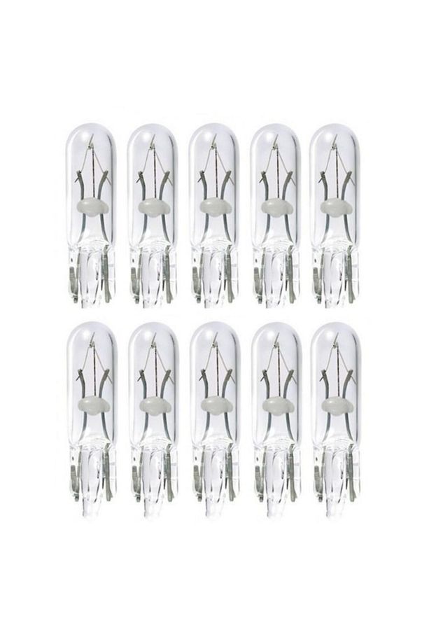 T5 1.2w Mini Dipsiz Gösterge Ampul 12v 1.2w 10 Adet - 1